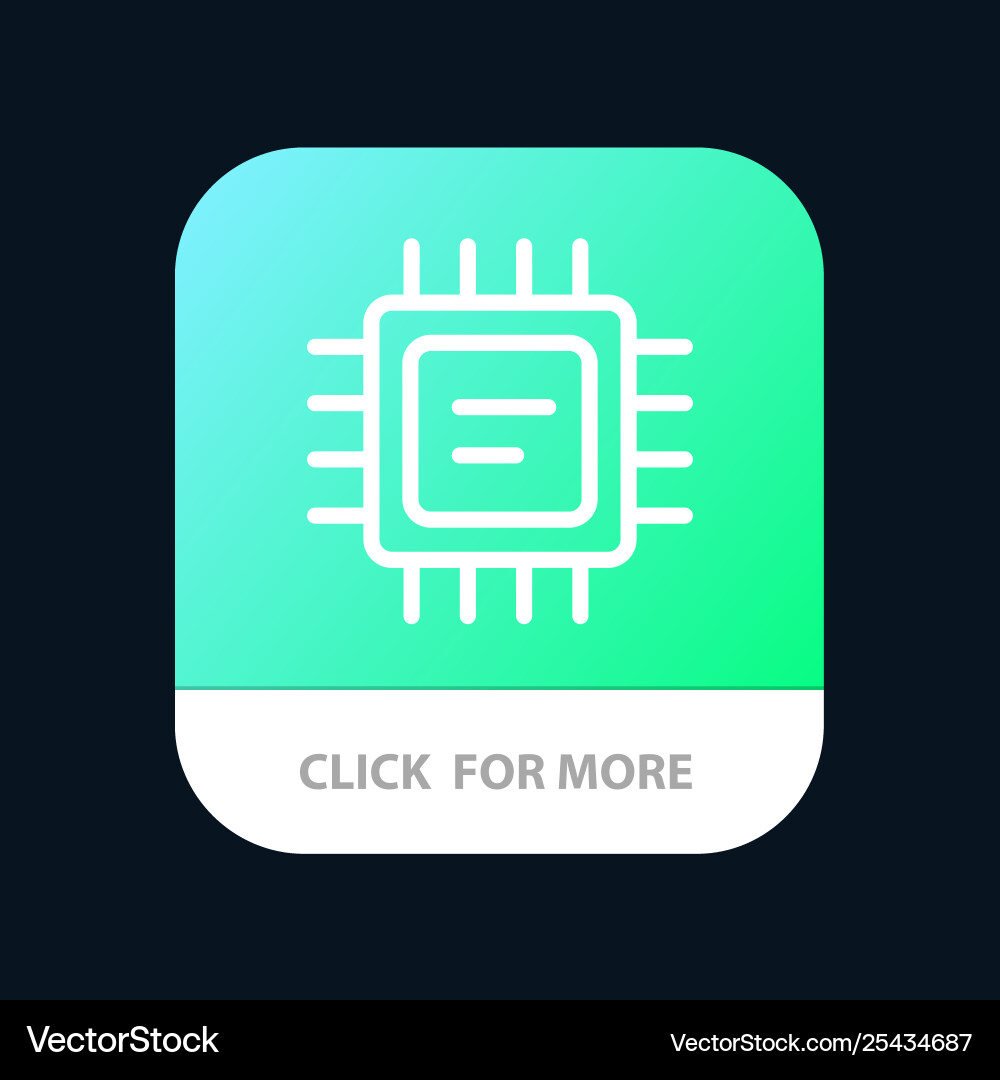 Cpu microchip Prozessor mobile App-Taste android Cpu microchip Prozessor mobile App-Taste android vektorbild