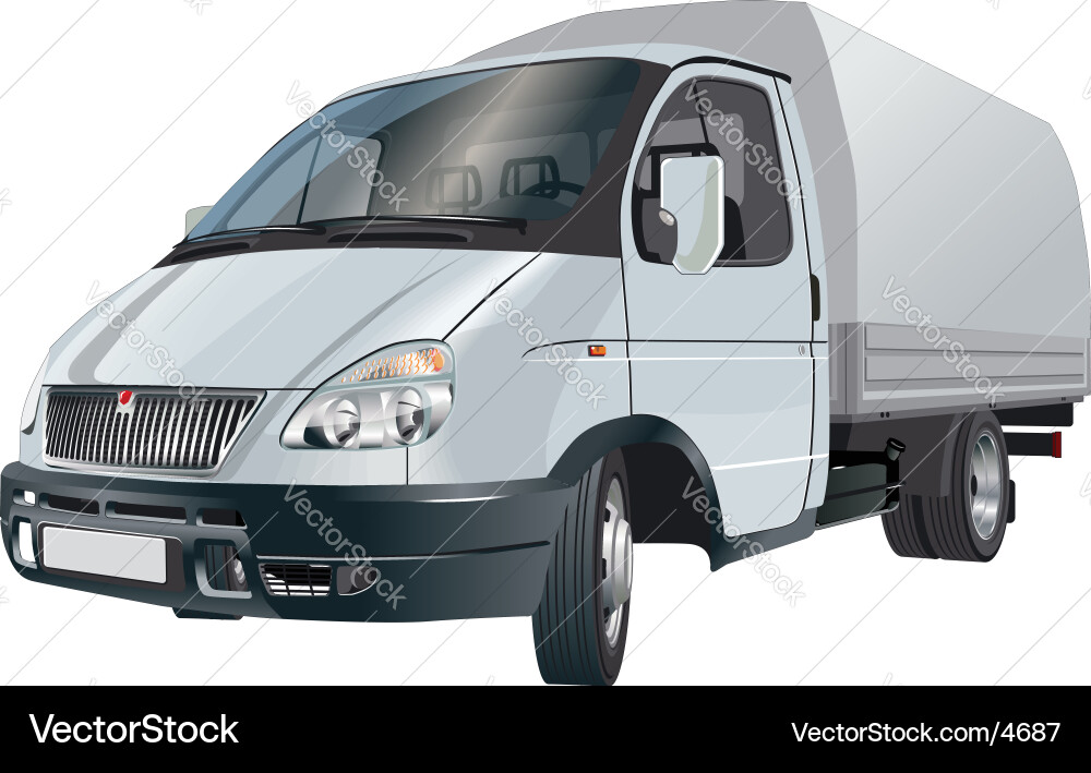 Gazelle Cargo Van Vector Image