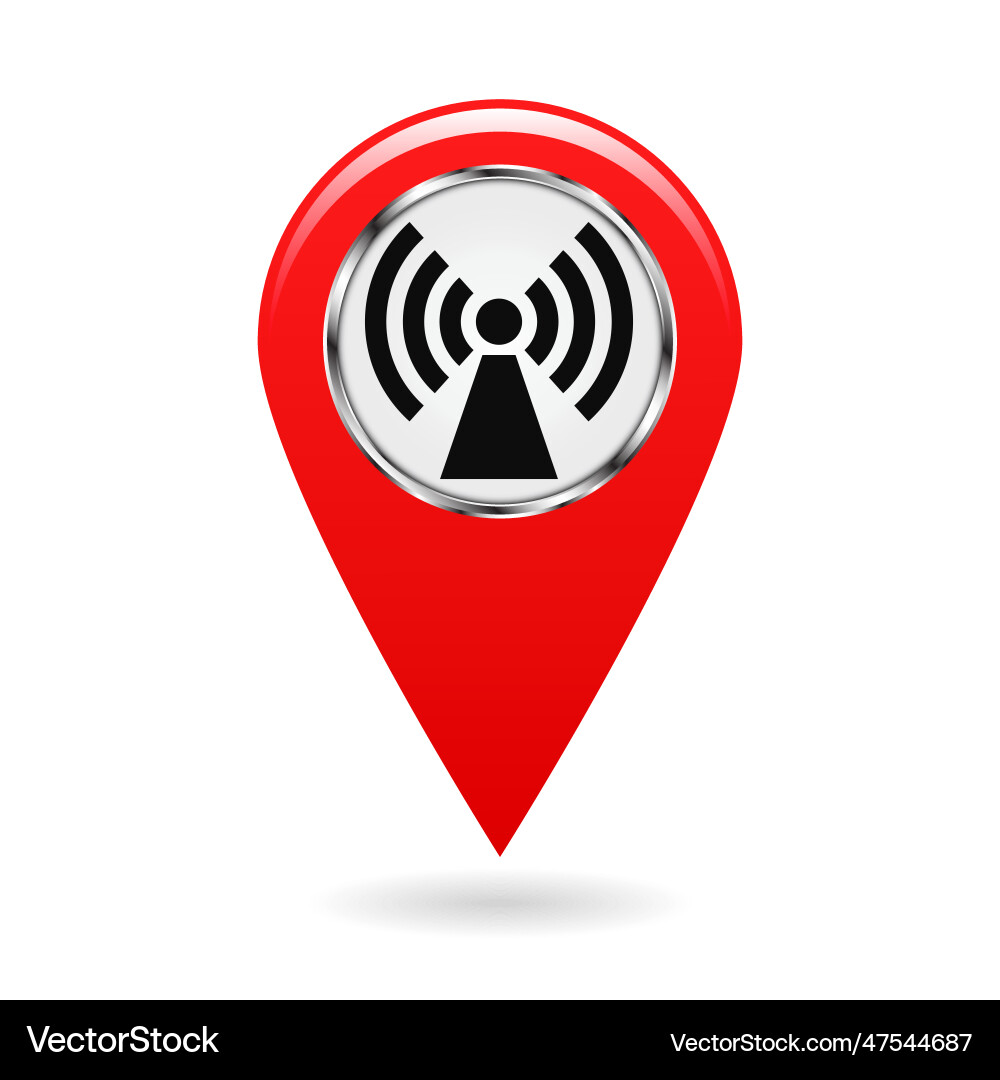Map pointer index electromagnetic field areas Map pointer index electromagnetic field areas vector image