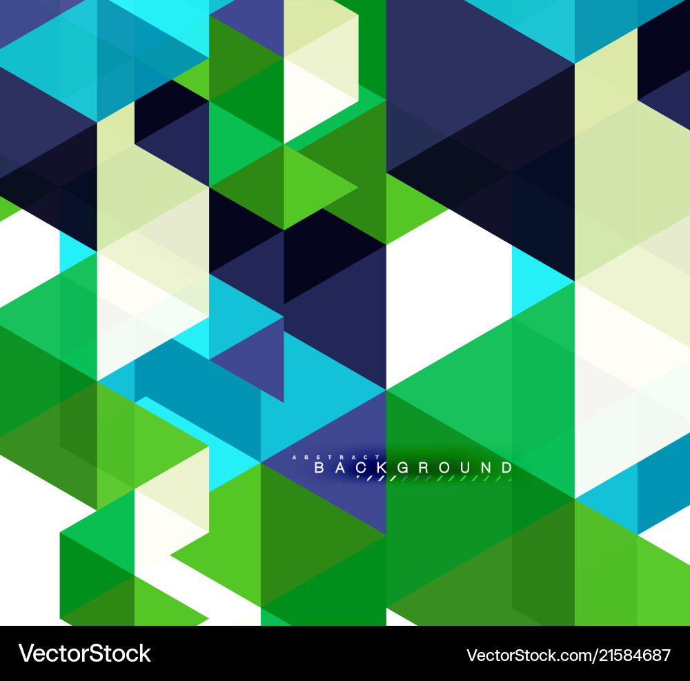 Multicolored triangles abstract background mosaic Multicolored triangles abstract background mosaic vector image