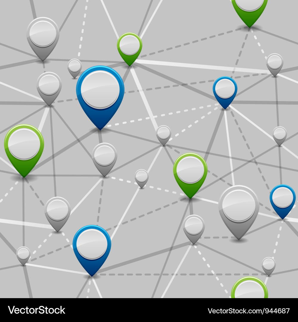 Navigation & Location Background Vector Image