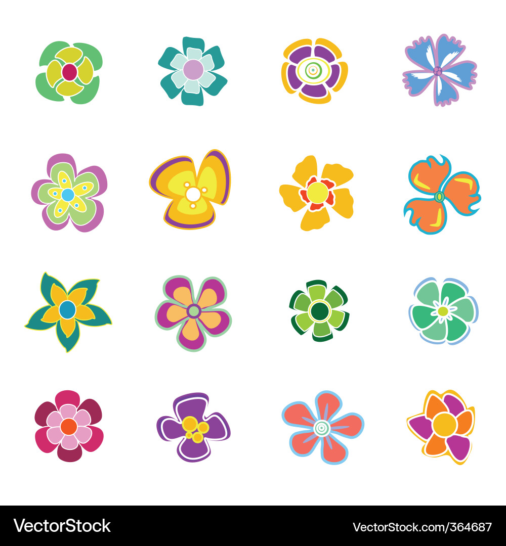 Set of design elements Vector Image