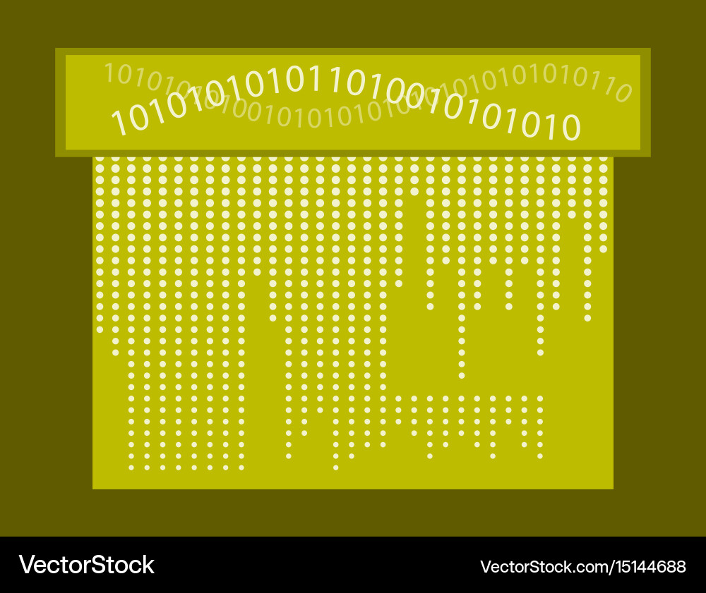 Abstract technology background binary computer Vector Image
