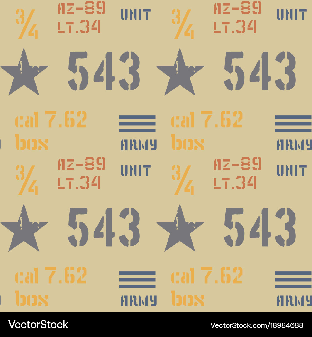 Army unit abstract military pattern vector image