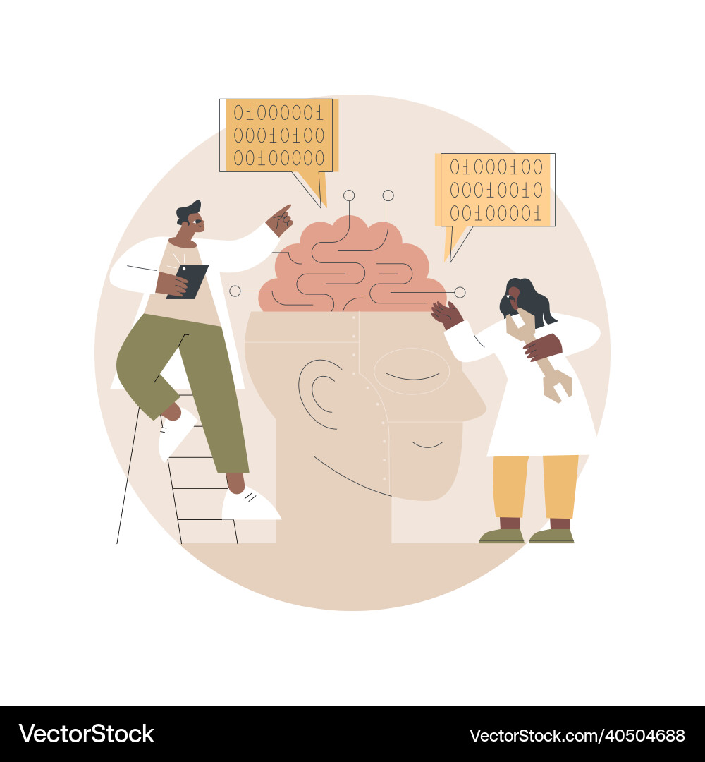 Artificial Intelligence Concepts Vector Image
