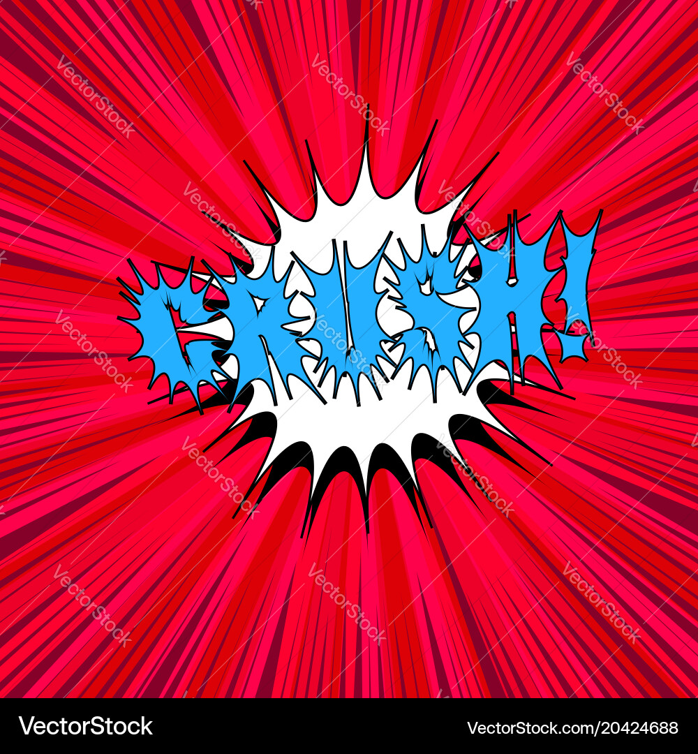 Comic page red template Vector Image