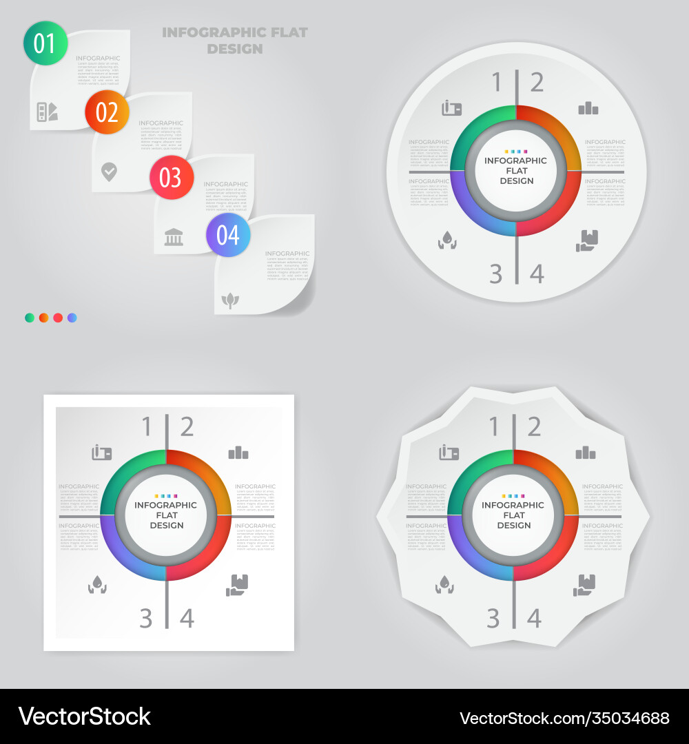 Data Visualization Process Flow vector image