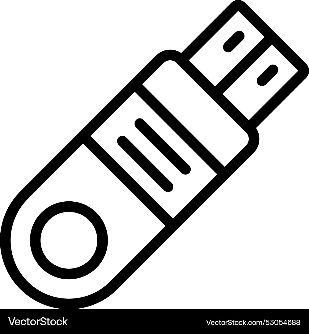 Flash disk icon design Vector Image