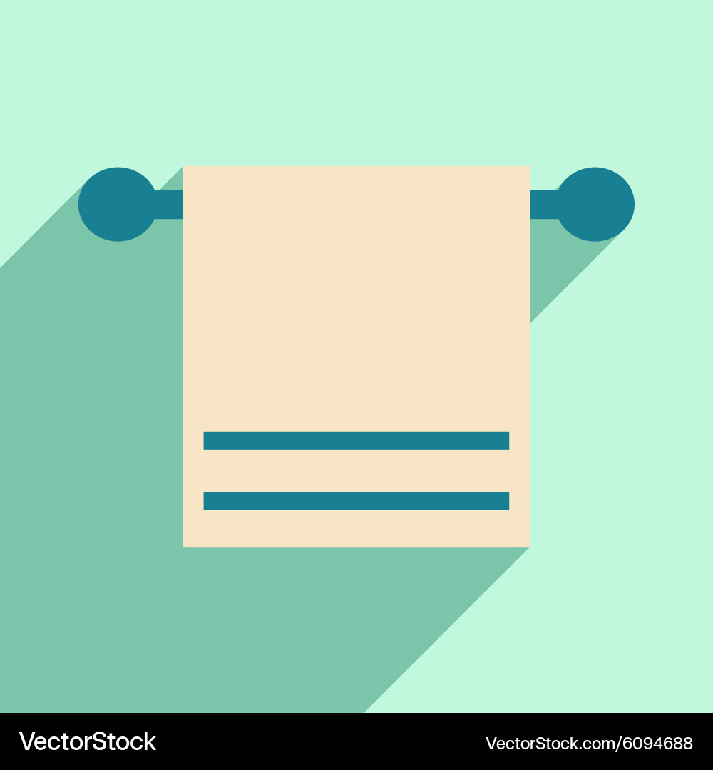 Flat with shadow icon and mobile application Vector Image