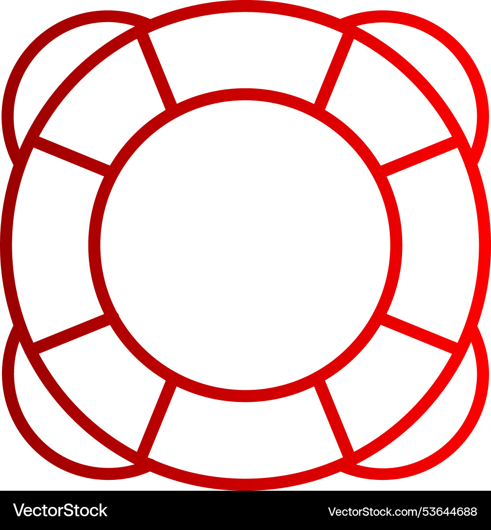 Float line gradient icon Vector Image