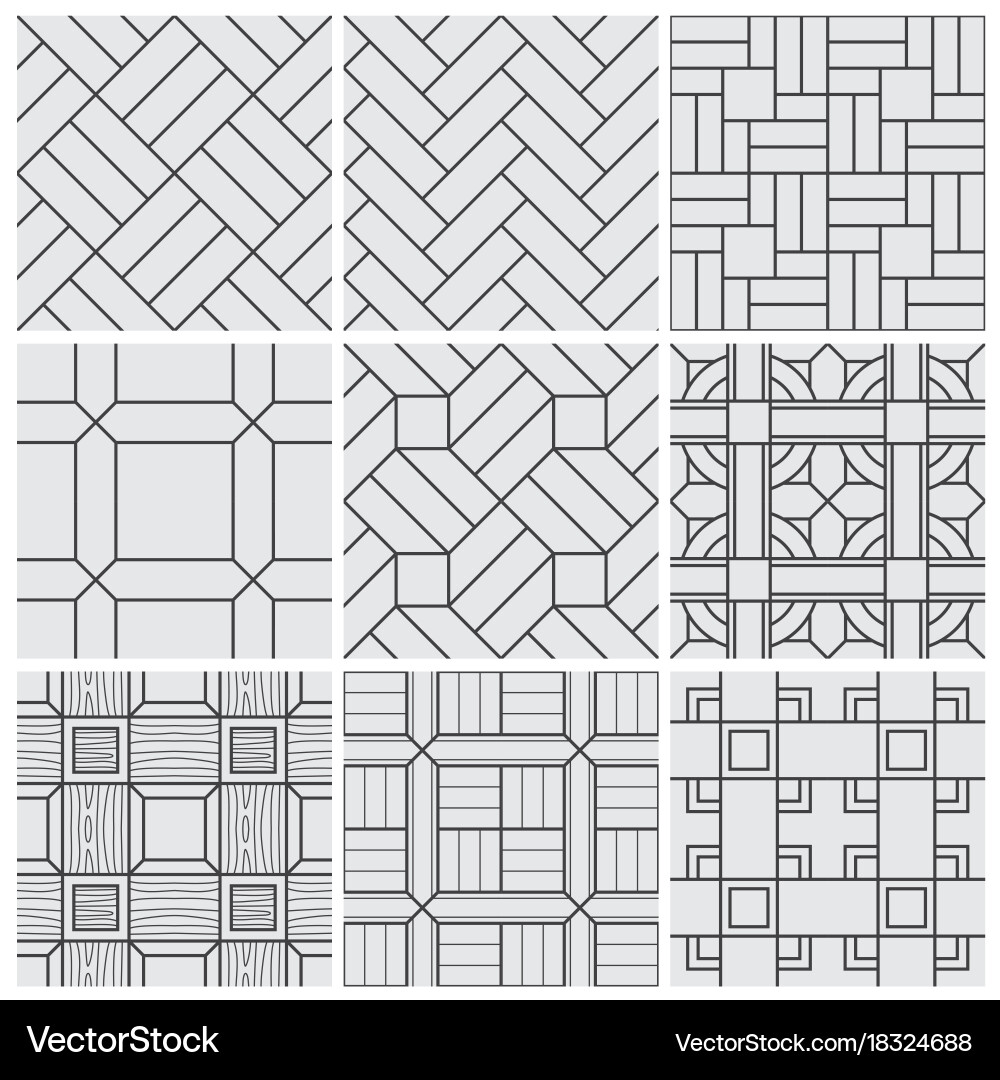 Geometric Tile Patterns vector image