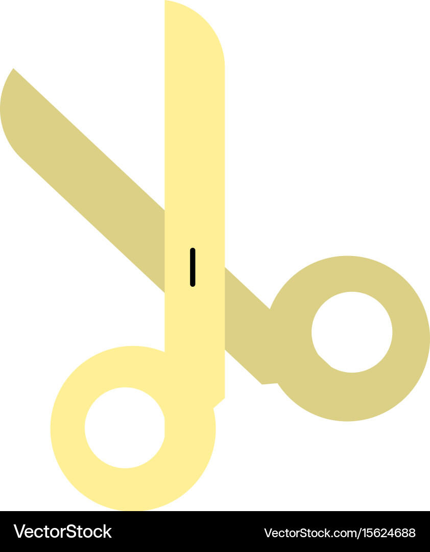 Open scissors icon image Vector Image