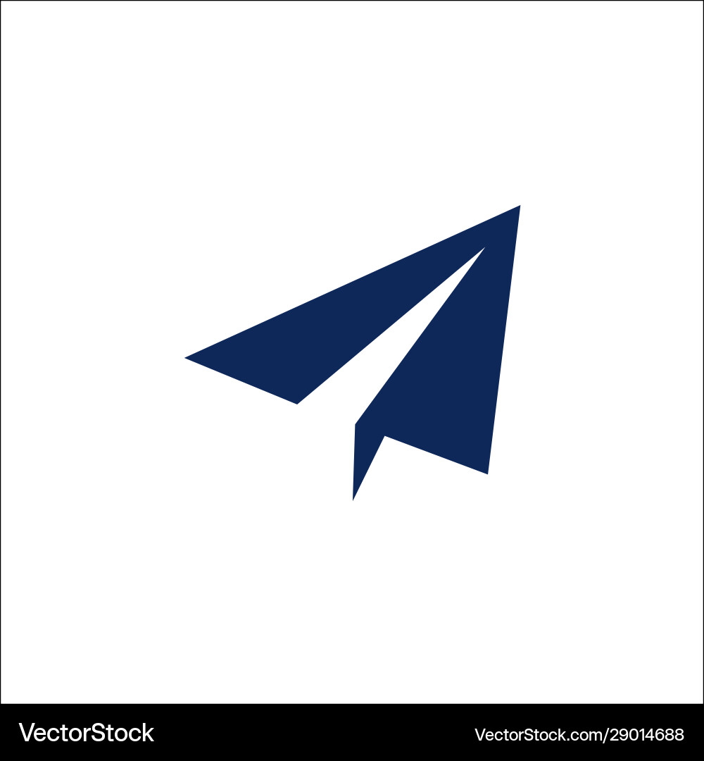 Paper Plane Send Message Icon vector image