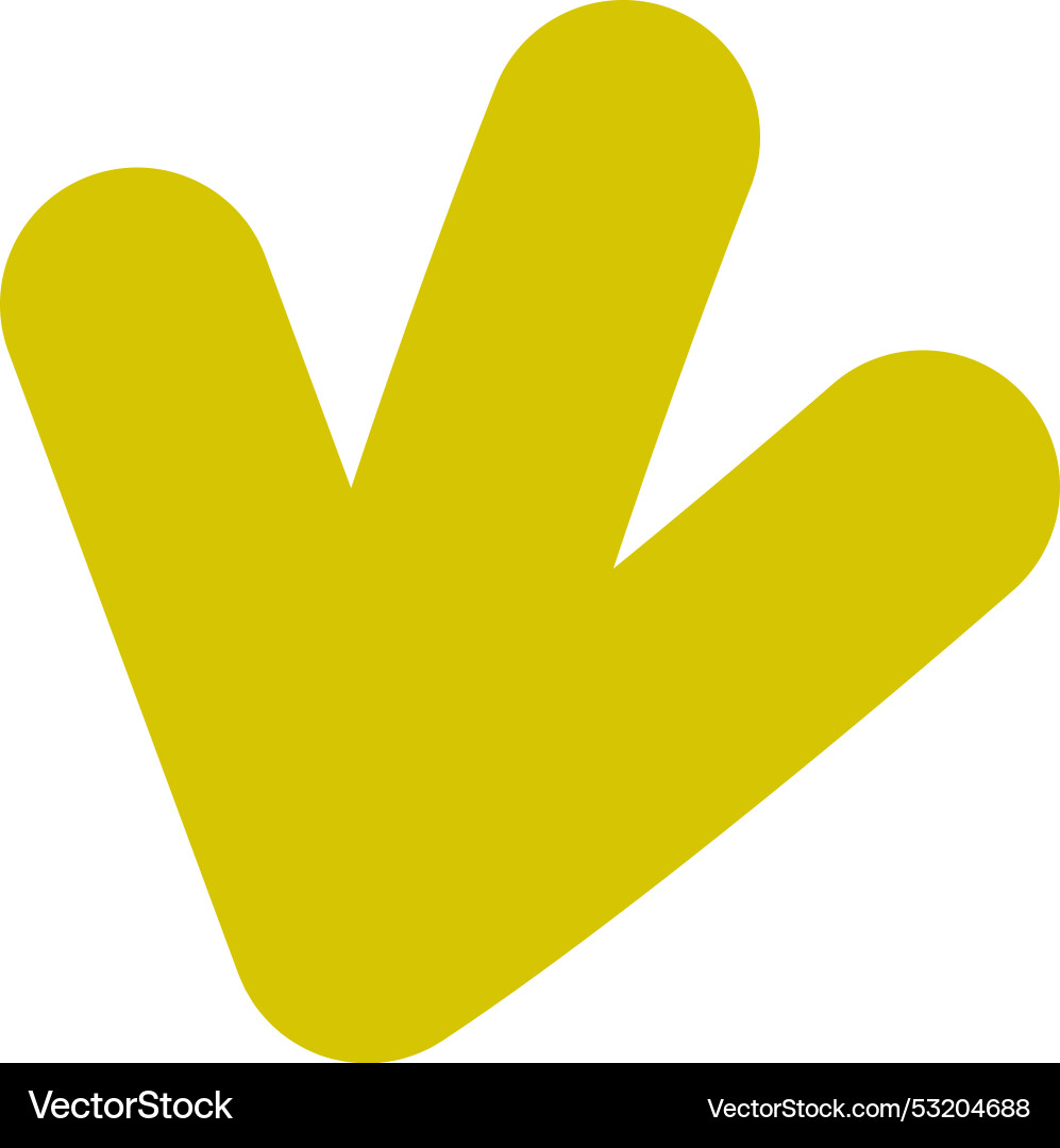 Simple arrow icon Vector Image