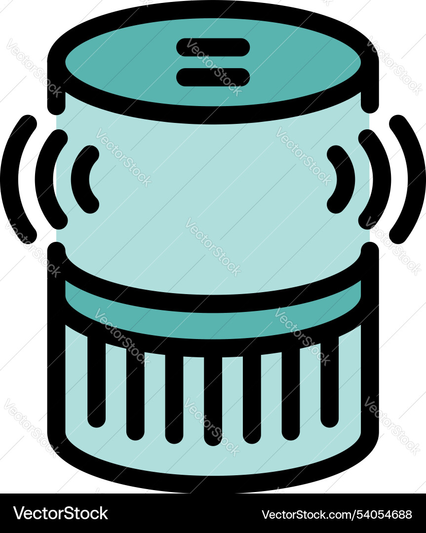 Smart voice assistant listening for commands icon Smart voice assistant listening for commands icon vector image