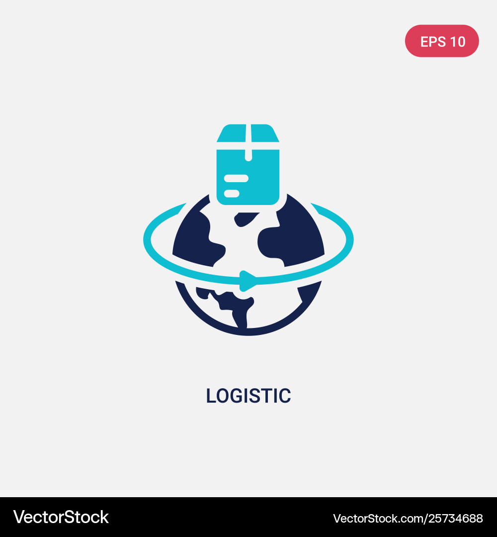 Two color logistic icon from business concept Two color logistic icon from business concept vector image