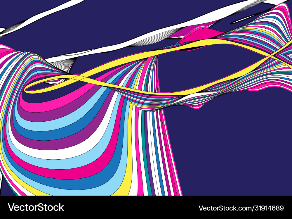 Abstract linear waves Abstract linear waves vector image