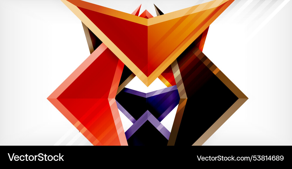 Arrows with 3d effect abstract background Vector Image