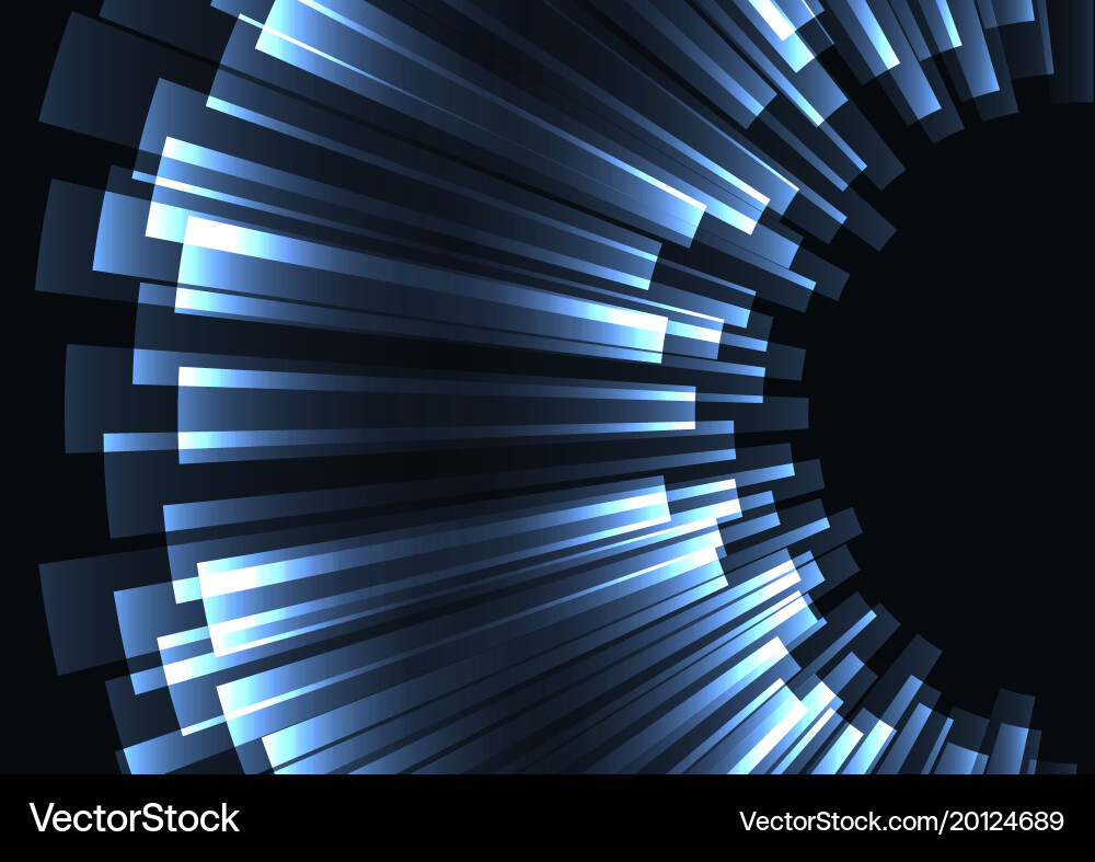 Blue stripe bar curve abstract background Vector Image