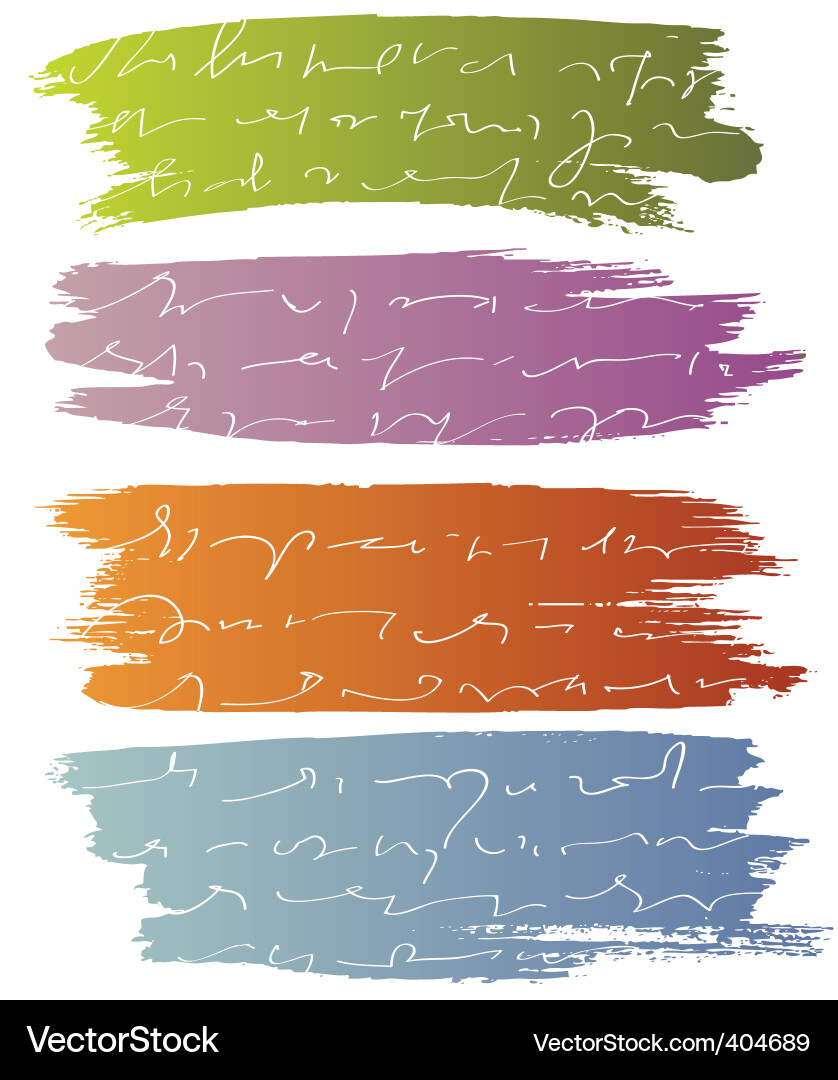 Blurs with text vector image