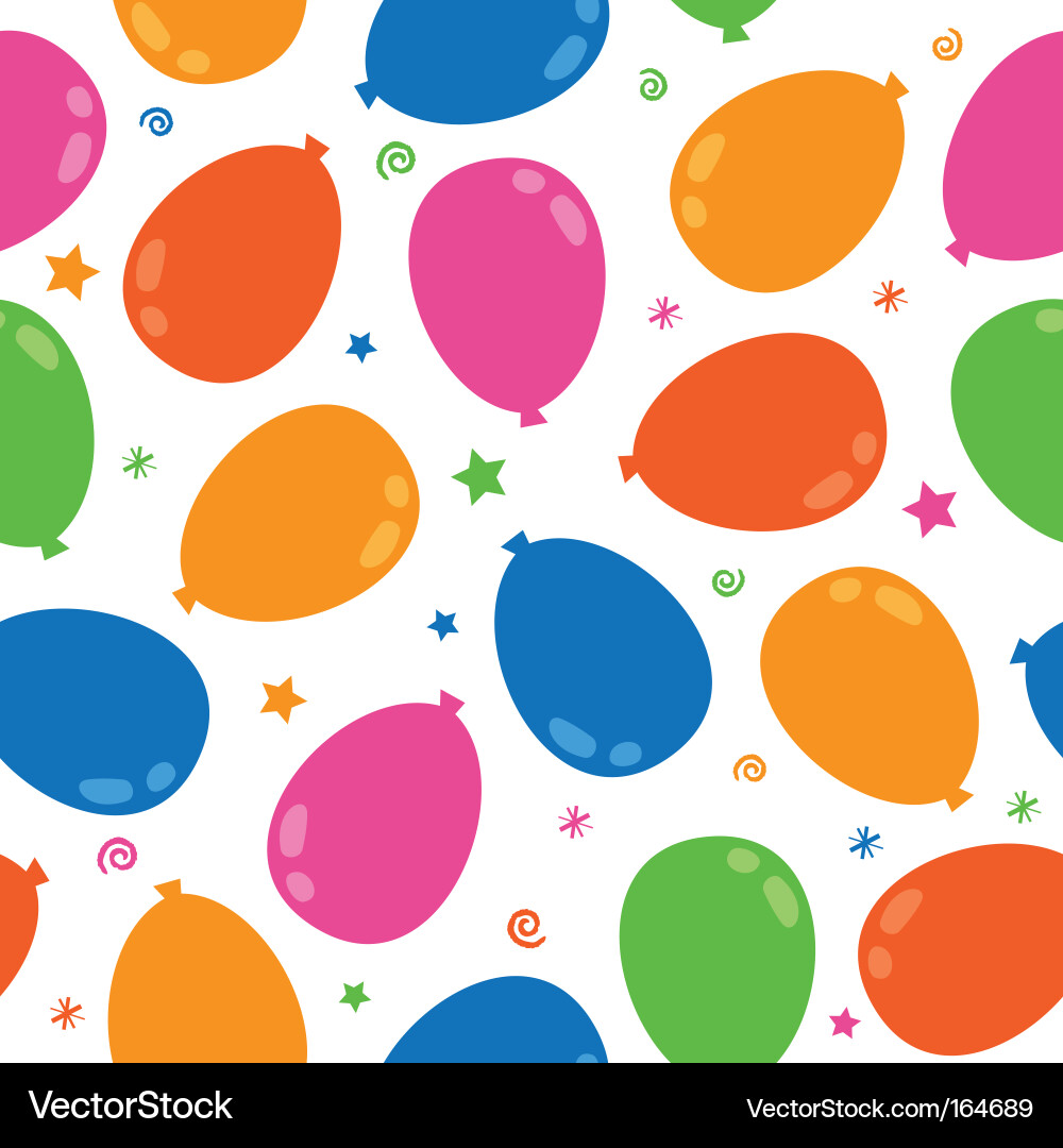 Colorful Balloon Pattern Vector Image