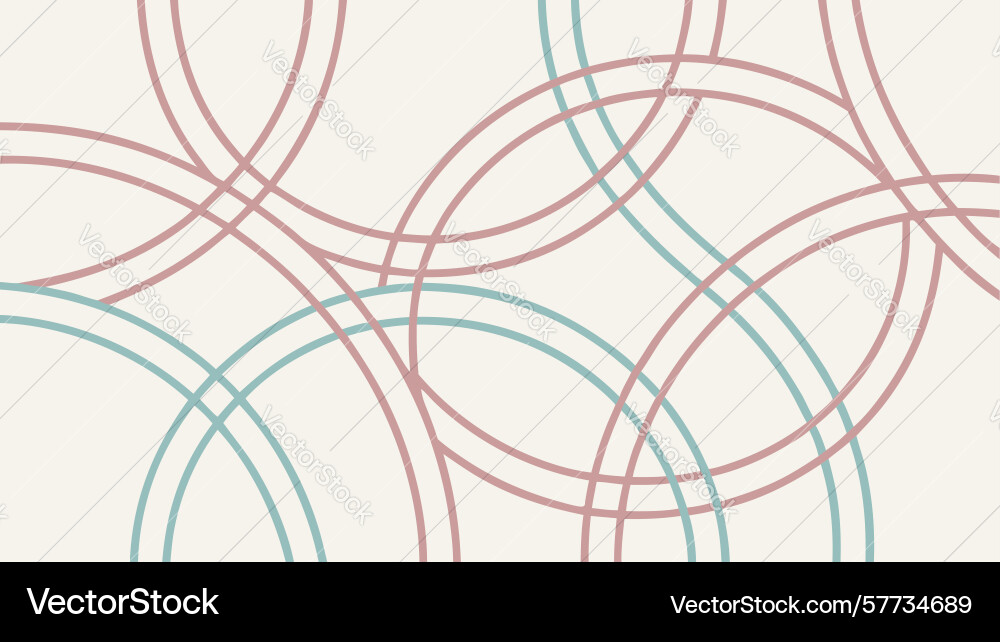Elegant seamless pattern of interlocking pastel Vector Image