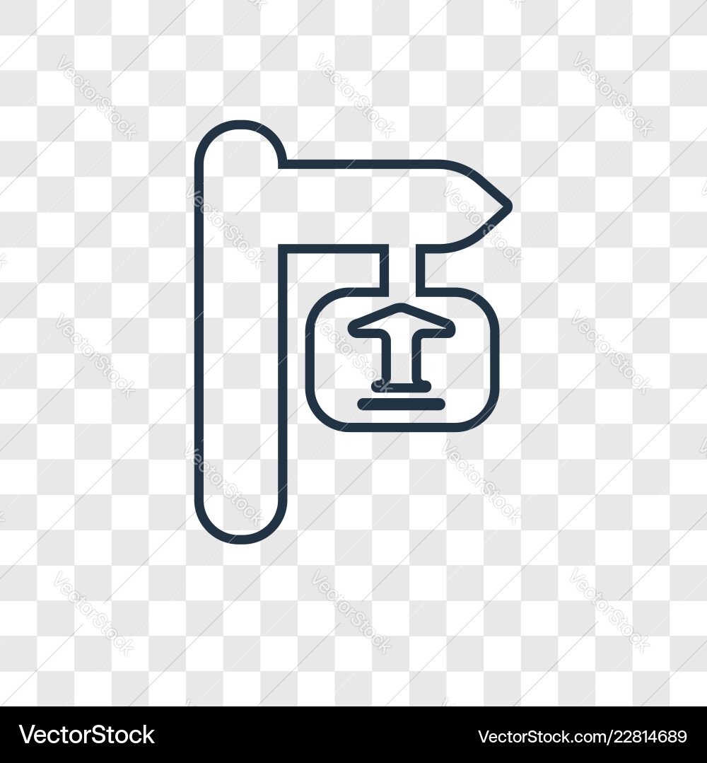 Linear icon isolated on transparent background Linear icon isolated on transparent background vector image