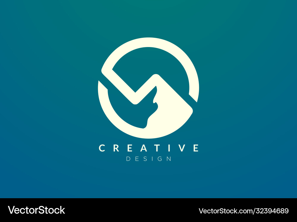 Logo design that combines circle objects Vector Image