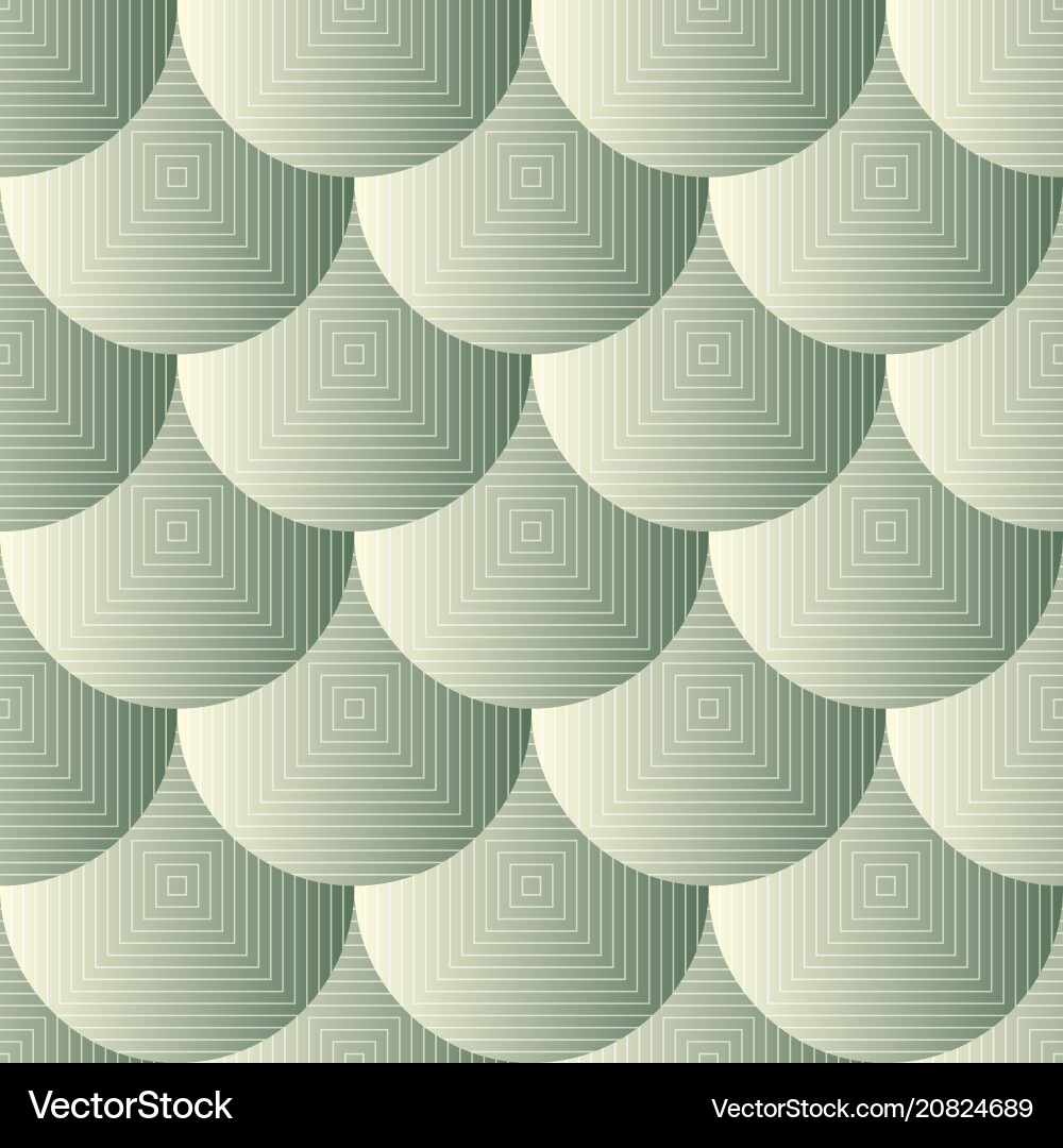 Seamless pattern with round and quadratic shapes Vector Image