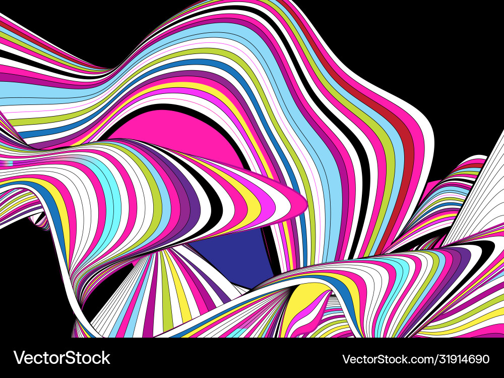 Abstract linear waves Abstract linear waves vector image