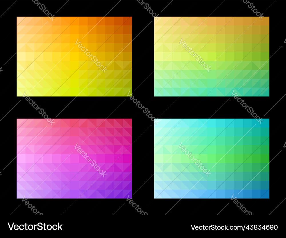 Abstract pattern set geometry colorful background Abstract pattern set geometry colorful background vector image