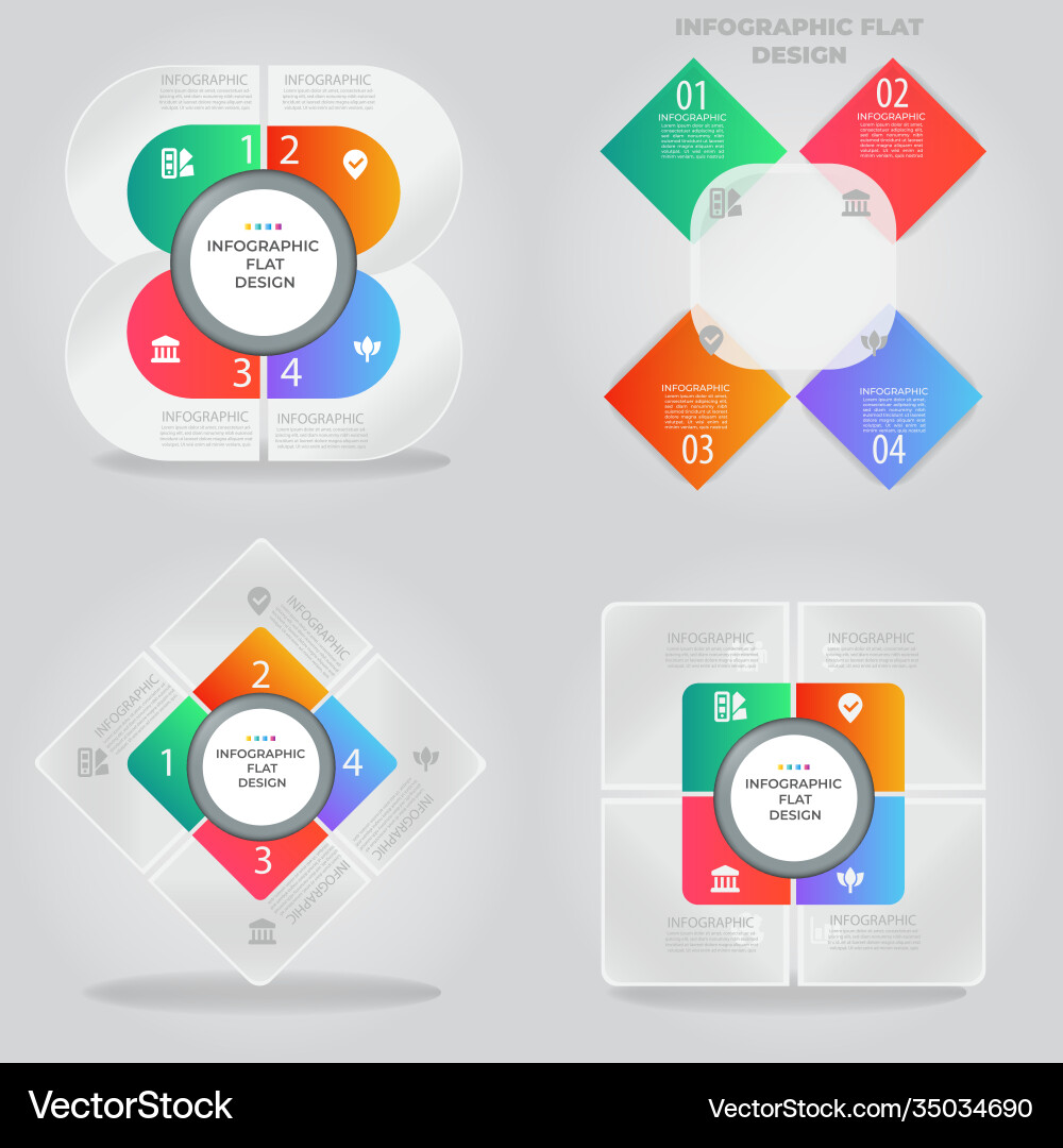 Business data visualization process chart Vector Image