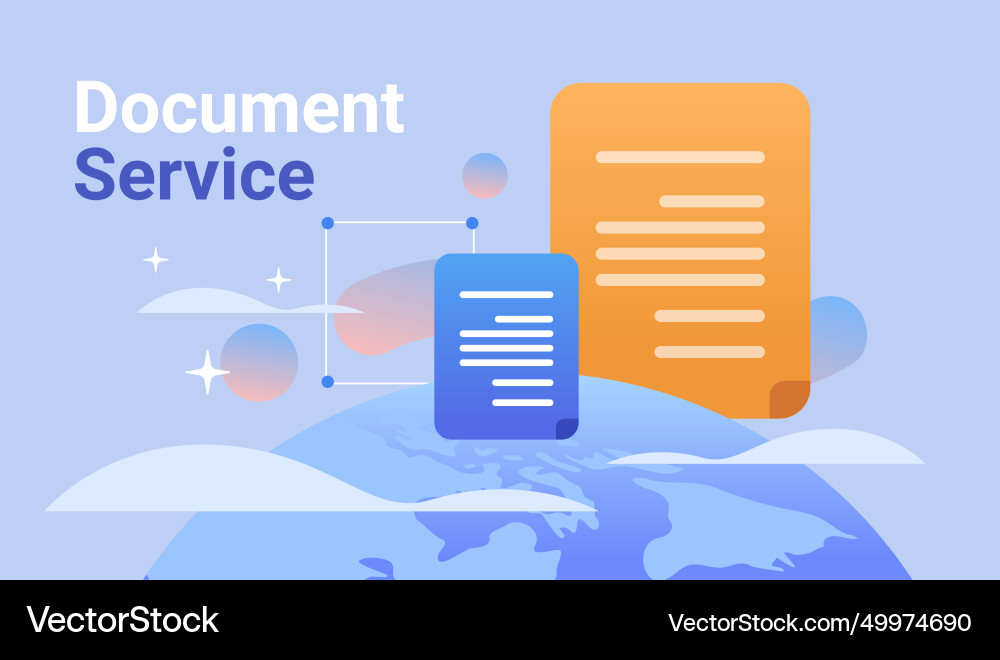 File transfer connection docs information File transfer connection docs information vector image