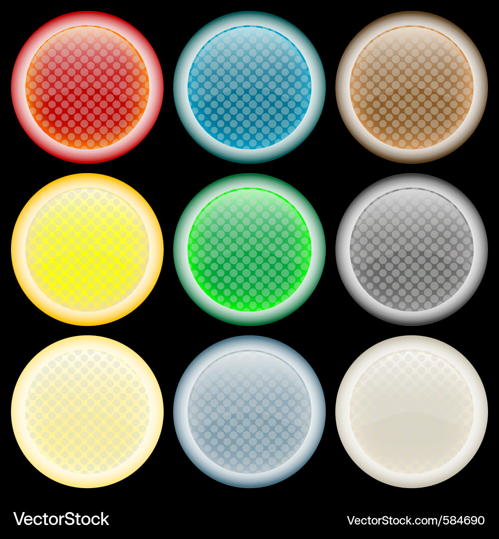 Glossy web buttons Vector Image