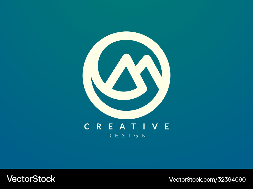 Logo design that combines circle objects Vector Image