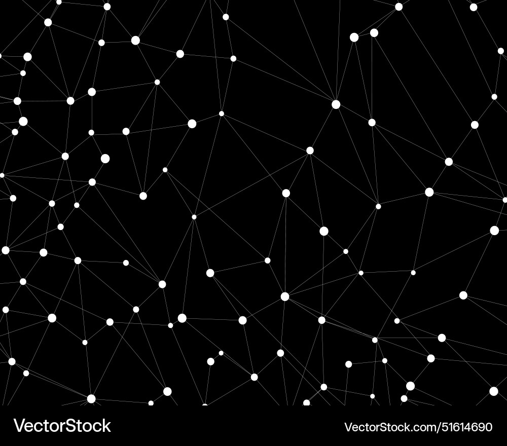 Network background abstract polygon triangle Vector Image