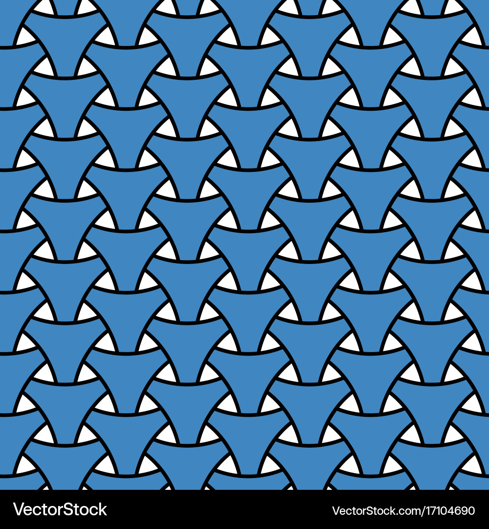 Seamless weaving triangle squama surface pattern vector image
