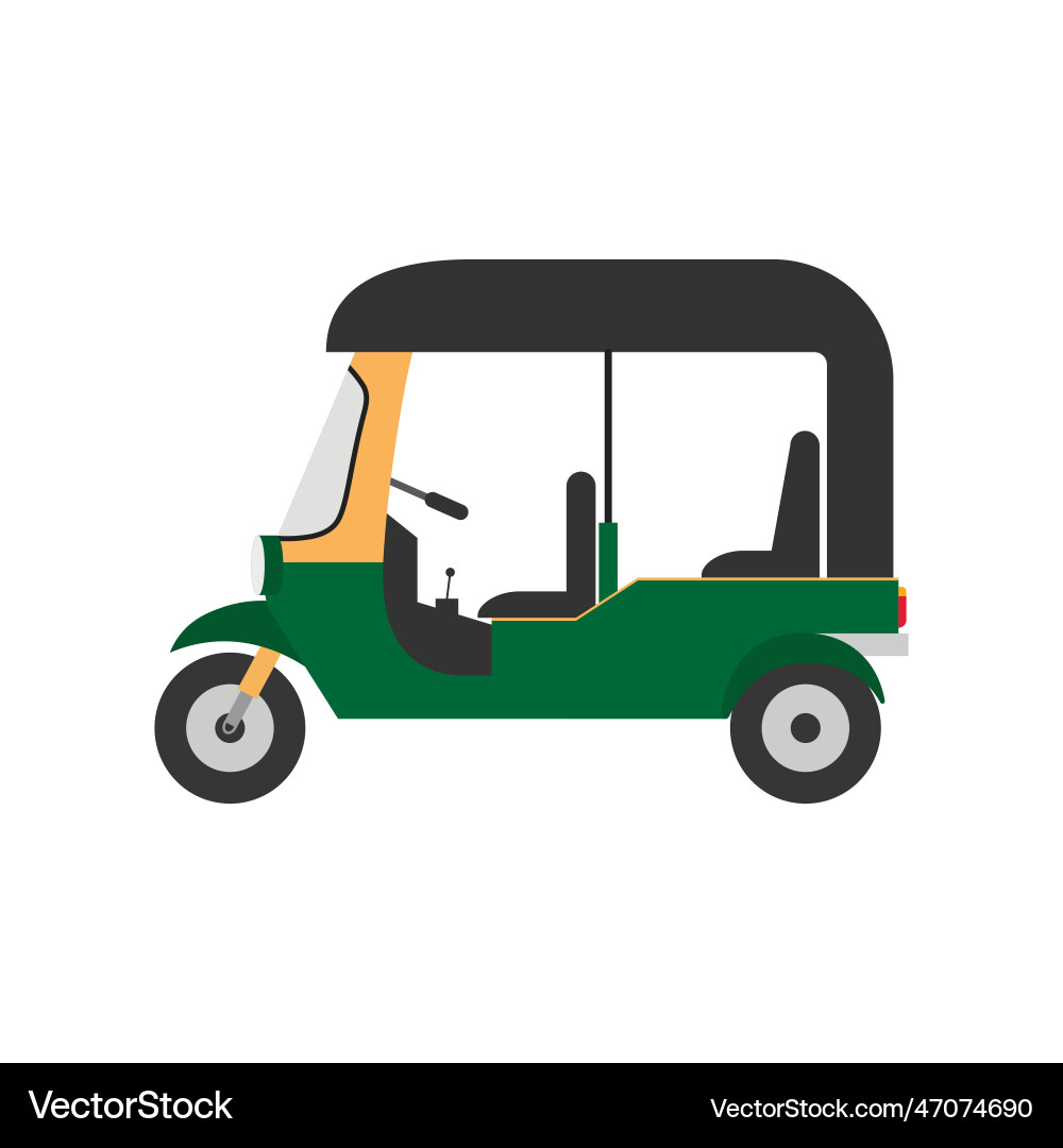 Tuk-tuk icon image suitable for mobile Vector Image