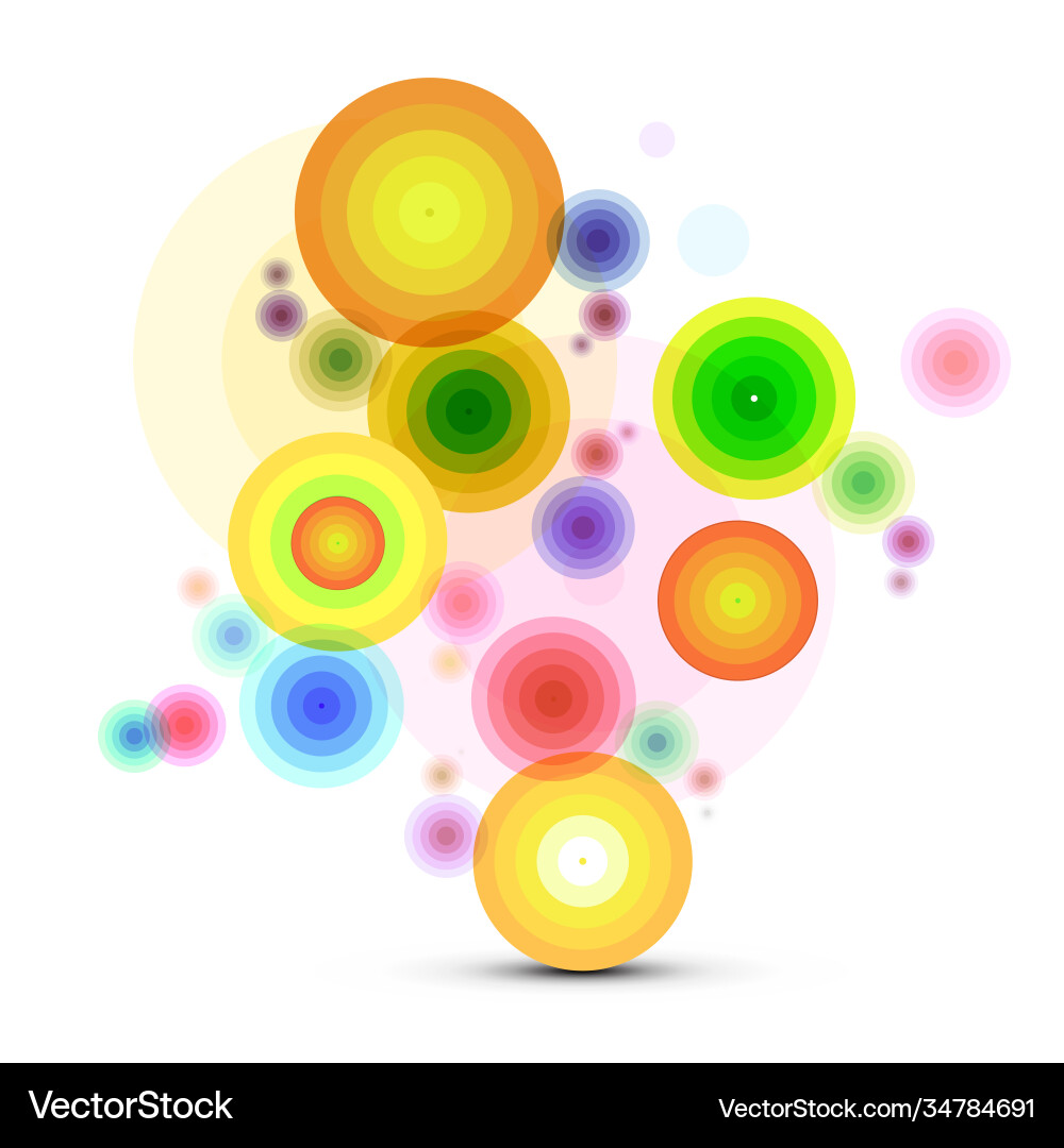 Abstract background with colorful circles Abstract background with colorful circles vector image