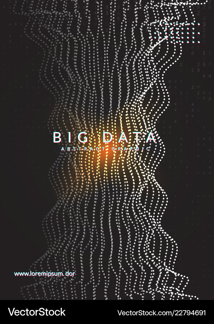 Abstract Big Data Visualization Vector Image