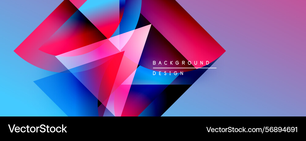 Abstract geometric shapes overlap creating Abstract geometric shapes overlap creating vector image