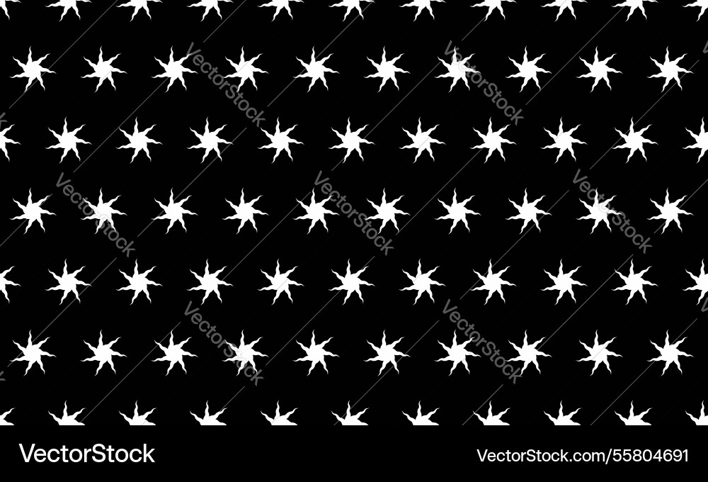 Abstract monochrome starburst pattern repeating Abstract monochrome starburst pattern repeating vector image