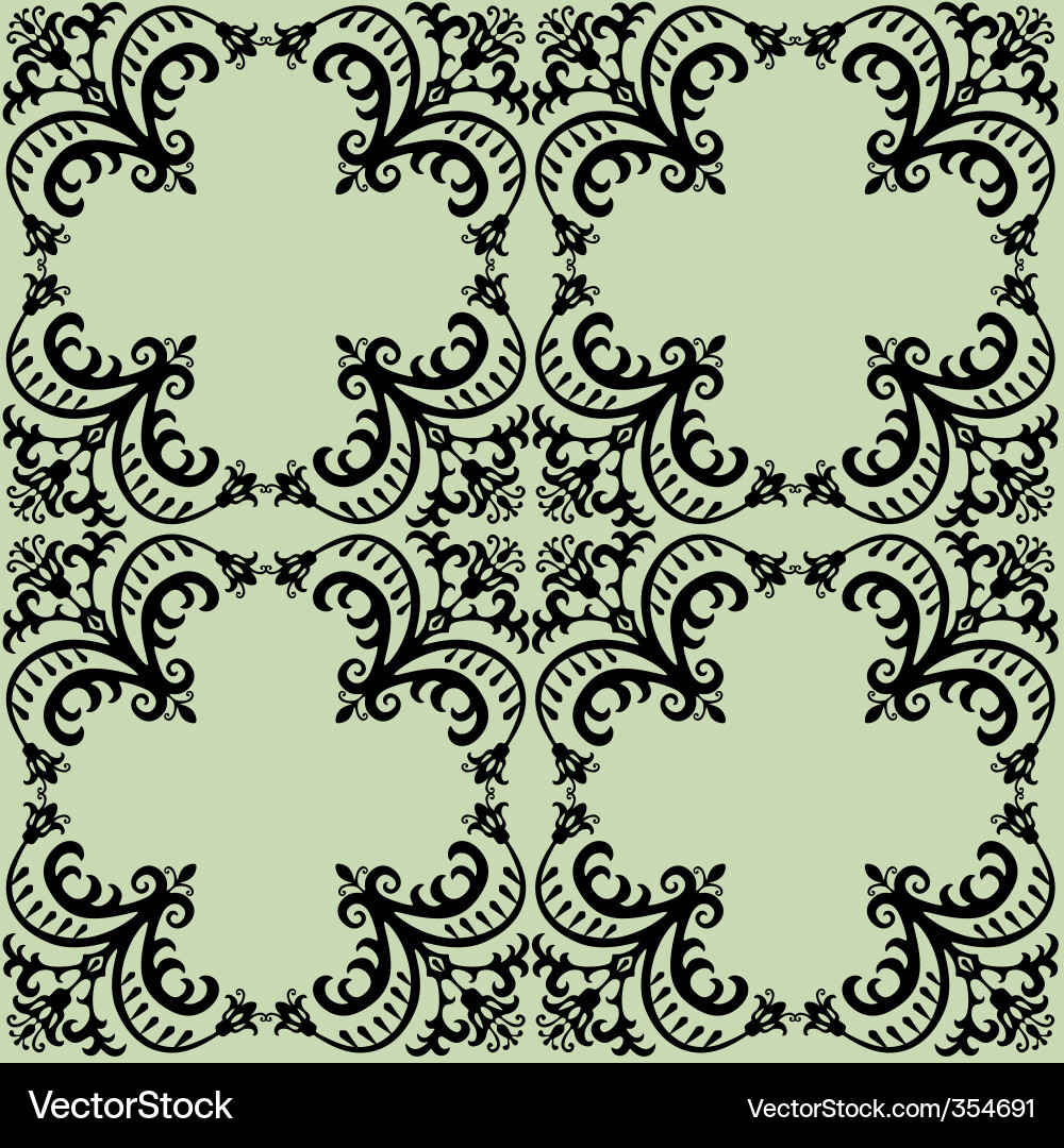 Damask pattern Vector Image