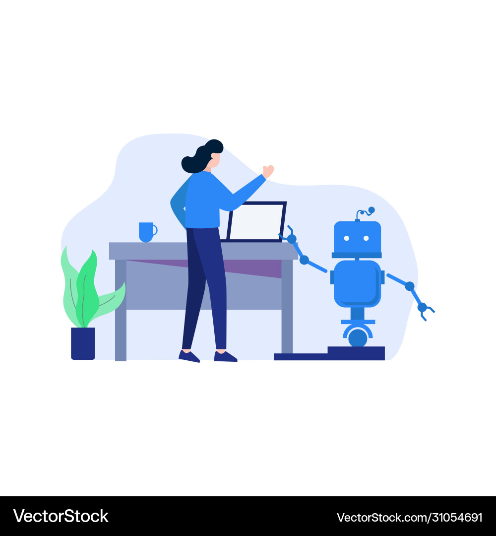 Developer resets designs discusses and makes Developer resets designs discusses and makes vector image