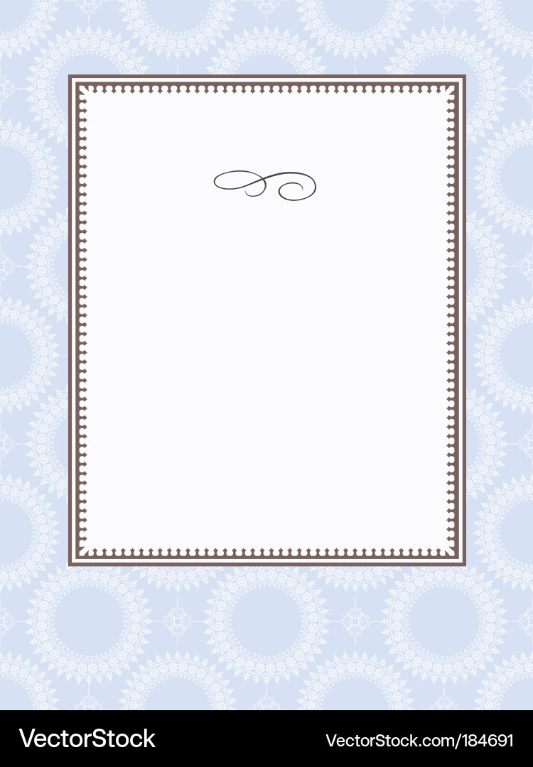 Elegant Circle Frame Pattern vector image
