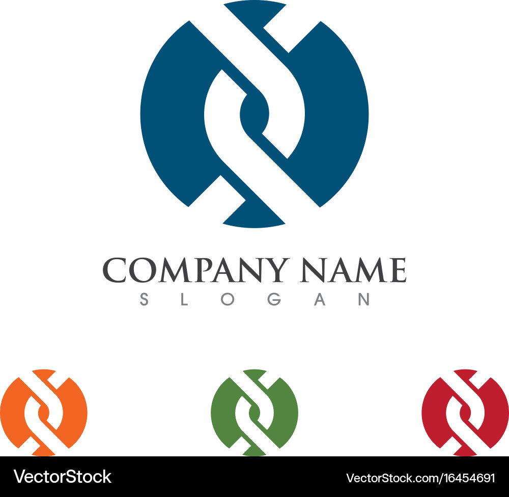 Modern Circular Unity Logo vector image