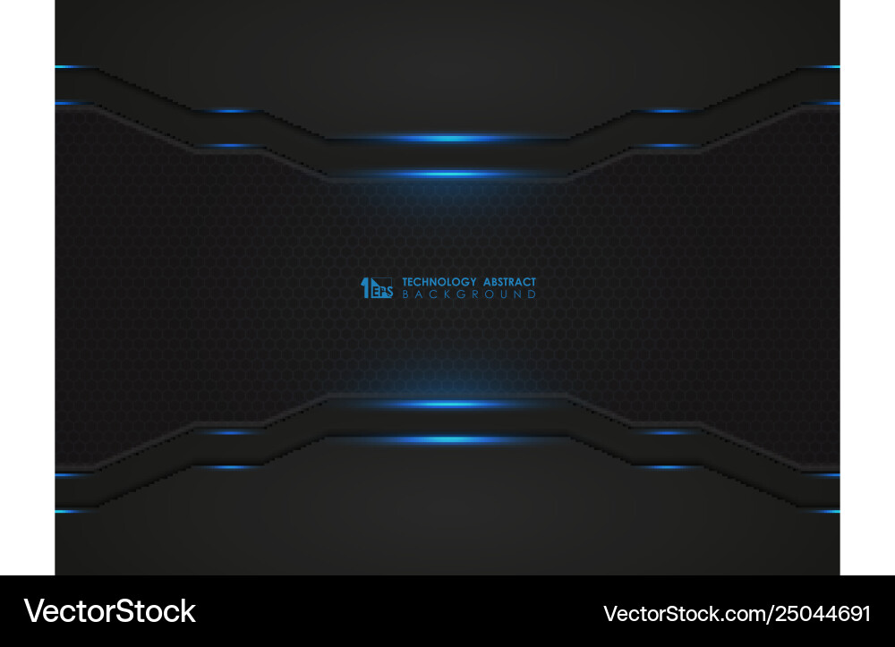 Modern technology dark hexagonal pattern Modern technology dark hexagonal pattern vector image