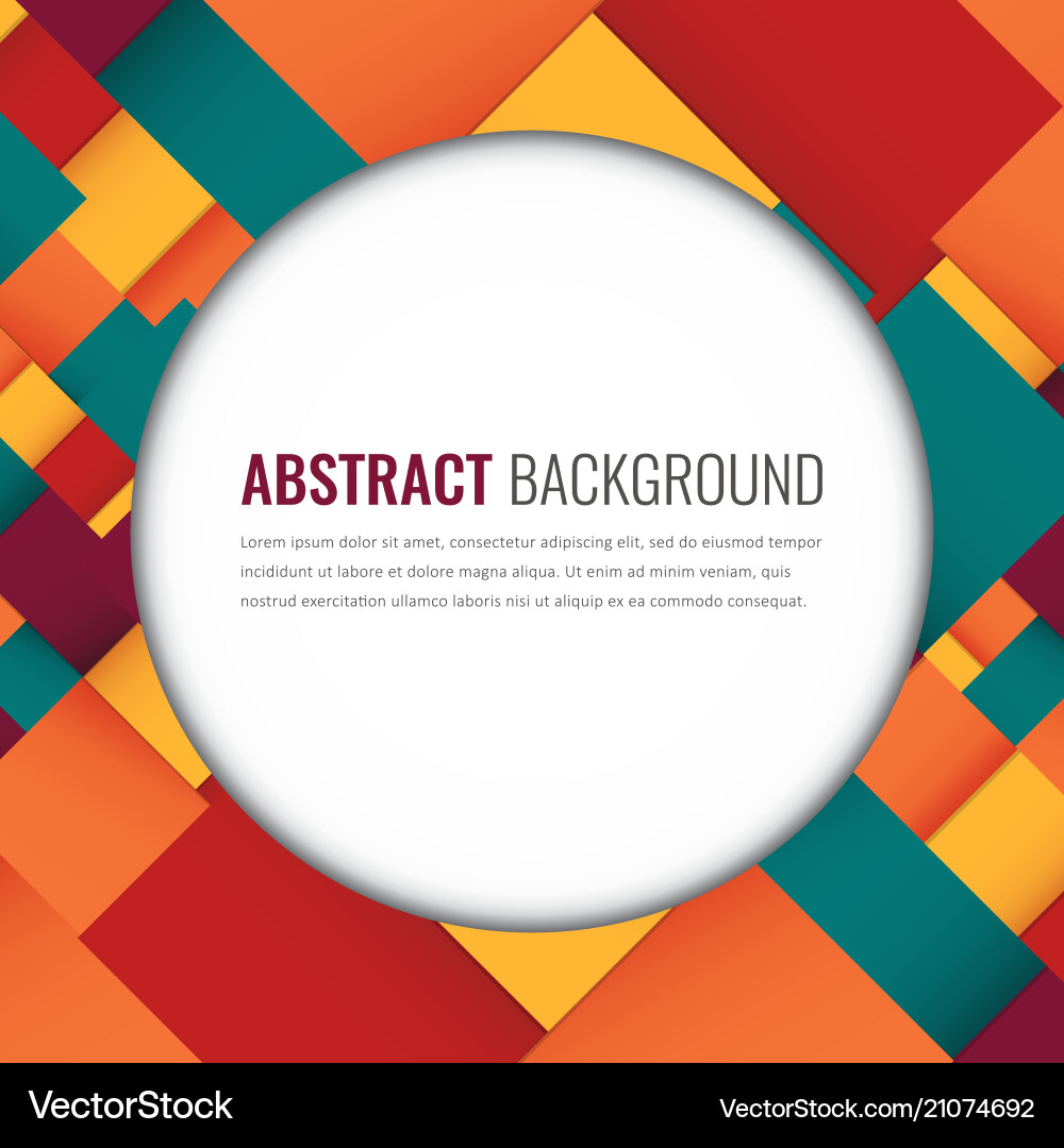 Abstract background with colorful squares Abstract background with colorful squares vector image