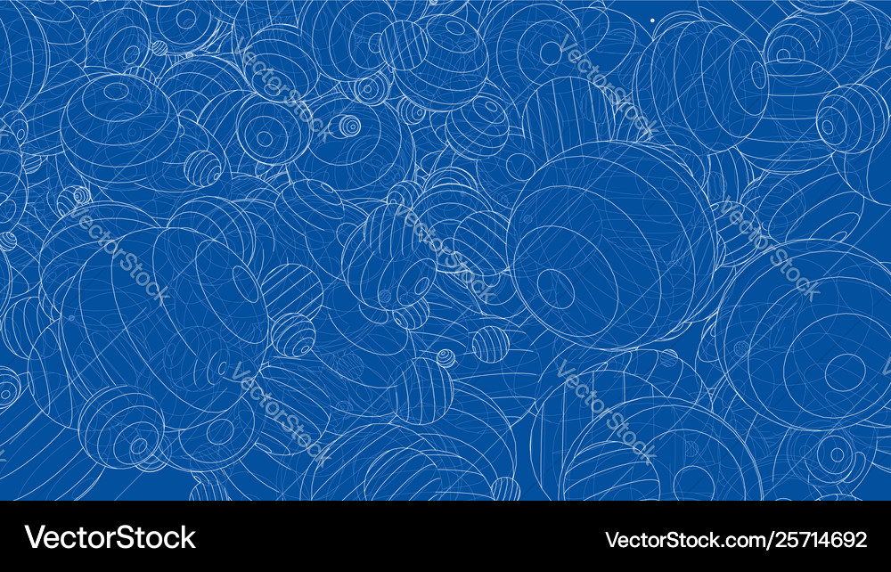 Abstract spheres background Royalty Free Vector Image