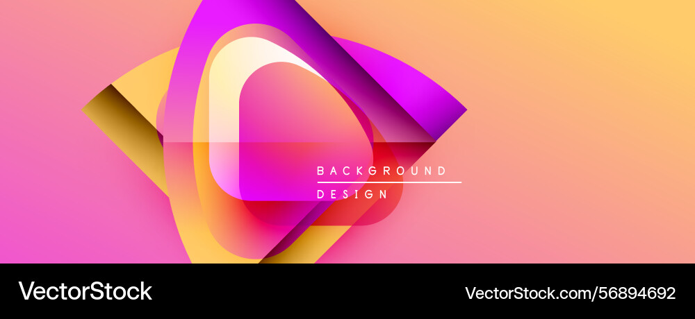 Abstract vibrant design overlapping shapes create Abstract vibrant design overlapping shapes create vector image